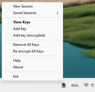 pageant context menu